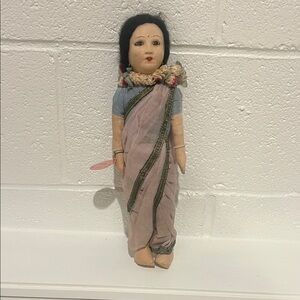 Vintage 1940s Handcrafted Doll from India